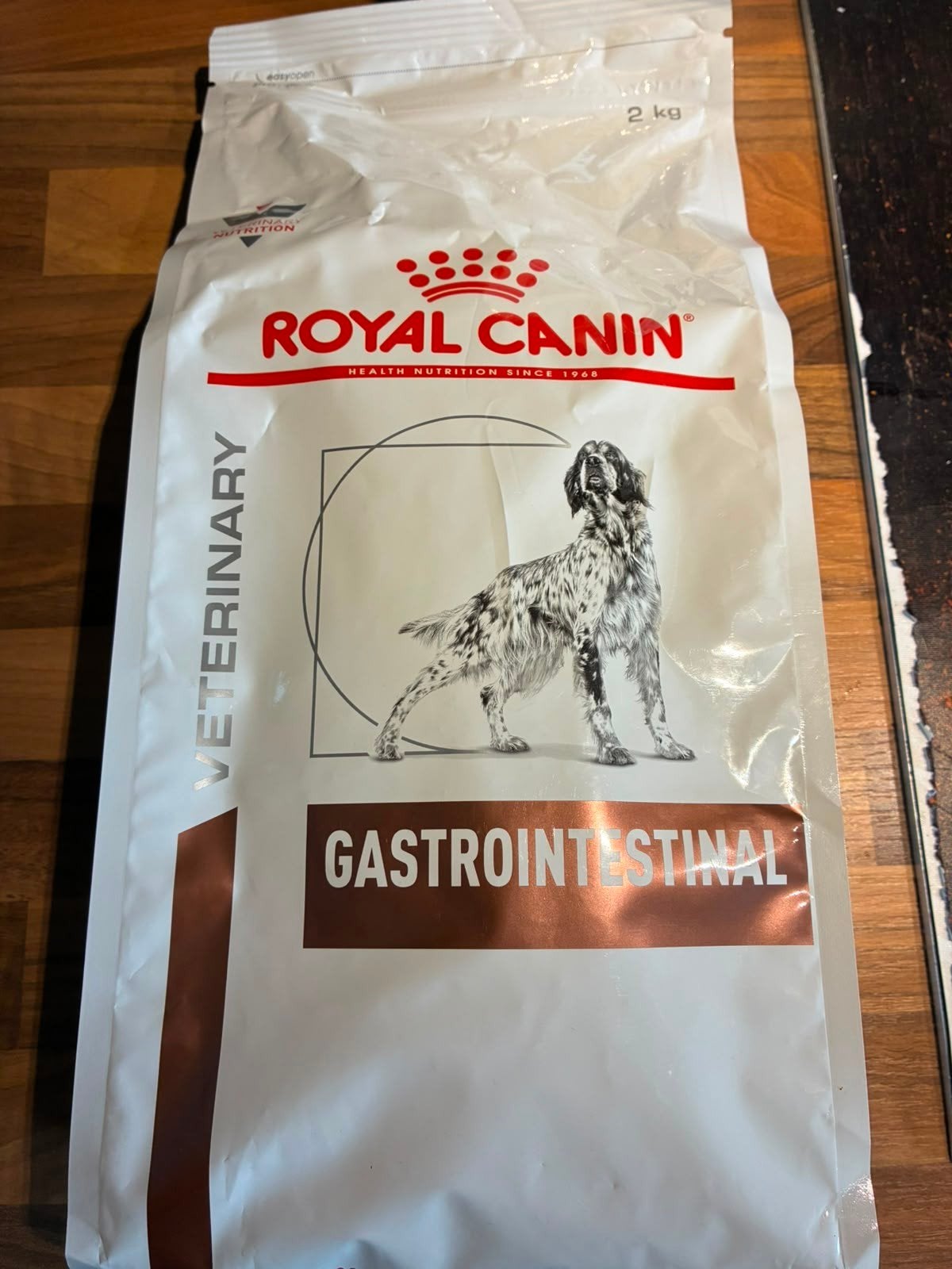 nieuwe zak hondenvoer, Ophalen, Hond