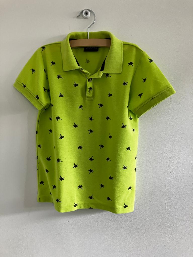Neon Groen Polo Shirt - Maat 110/116, Ophalen of Verzenden, Gebruikt, Jongen, Shirt of Longsleeve