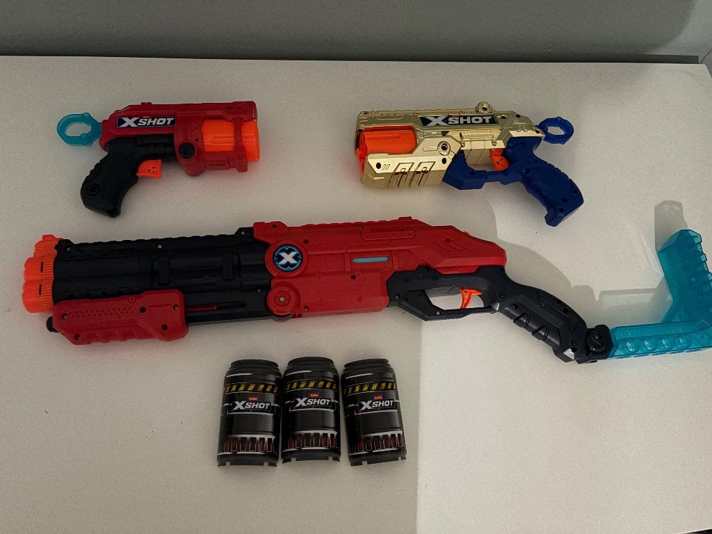 Leuke set xshot blasters met targets, Ophalen, Gebruikt