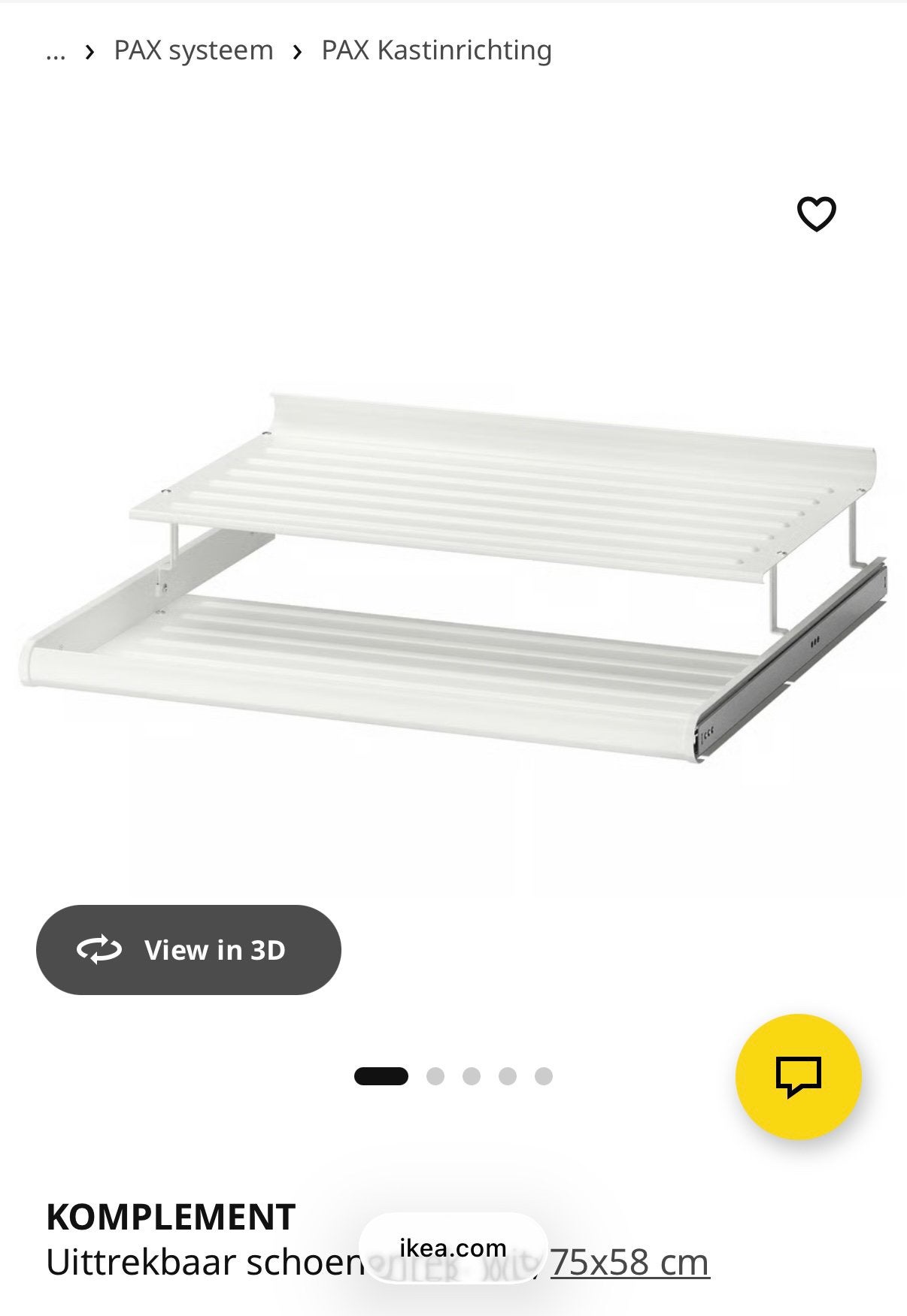 Uitrekbaar schoenenrek ikea 2 stuks, Ophalen, Zo goed als nieuw