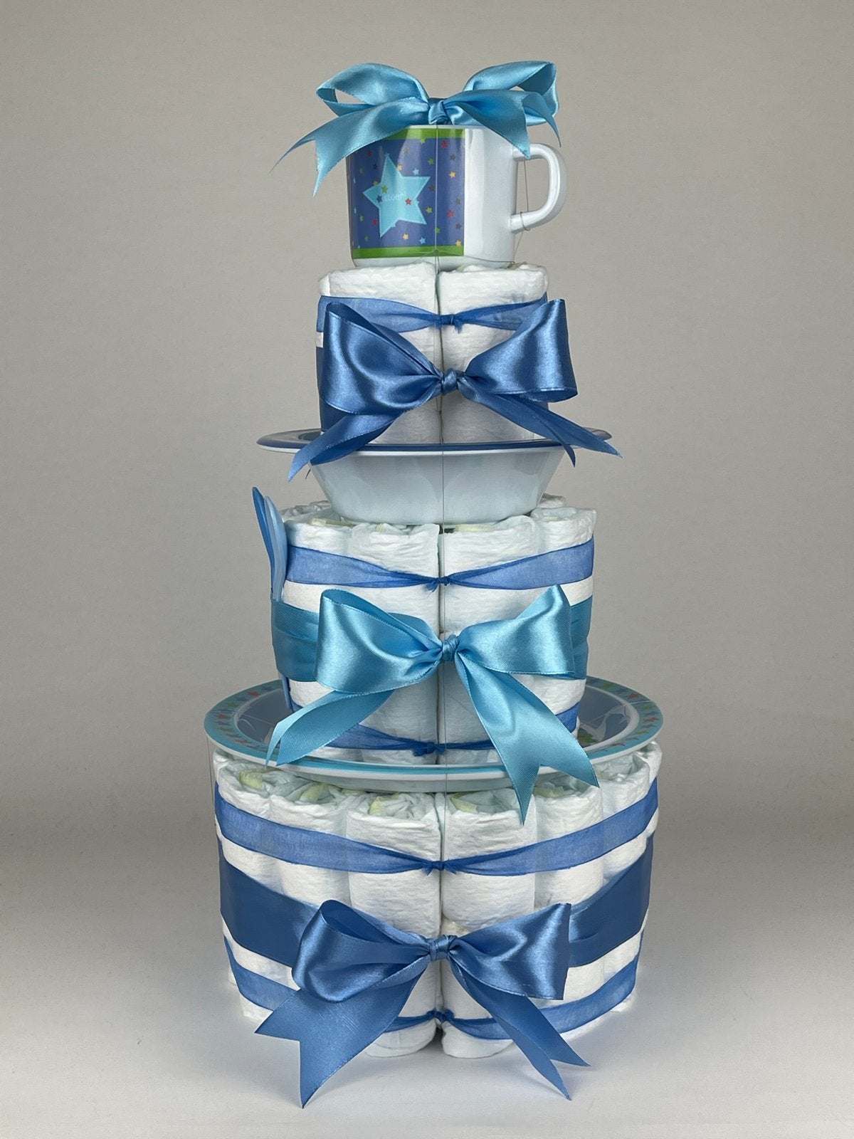Luiertaart servies setje Lief! voor Jongens, Ophalen of Verzenden, Nieuw, Kraamcadeau