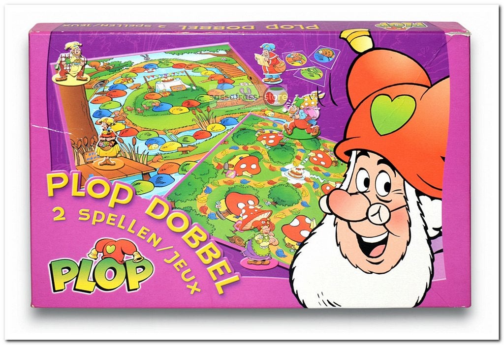 Plop Dobbel: 2 Spellen in één doos - Studio 100, Vijf spelers of meer, Ophalen of Verzenden, Zo goed als nieuw, Studio 100