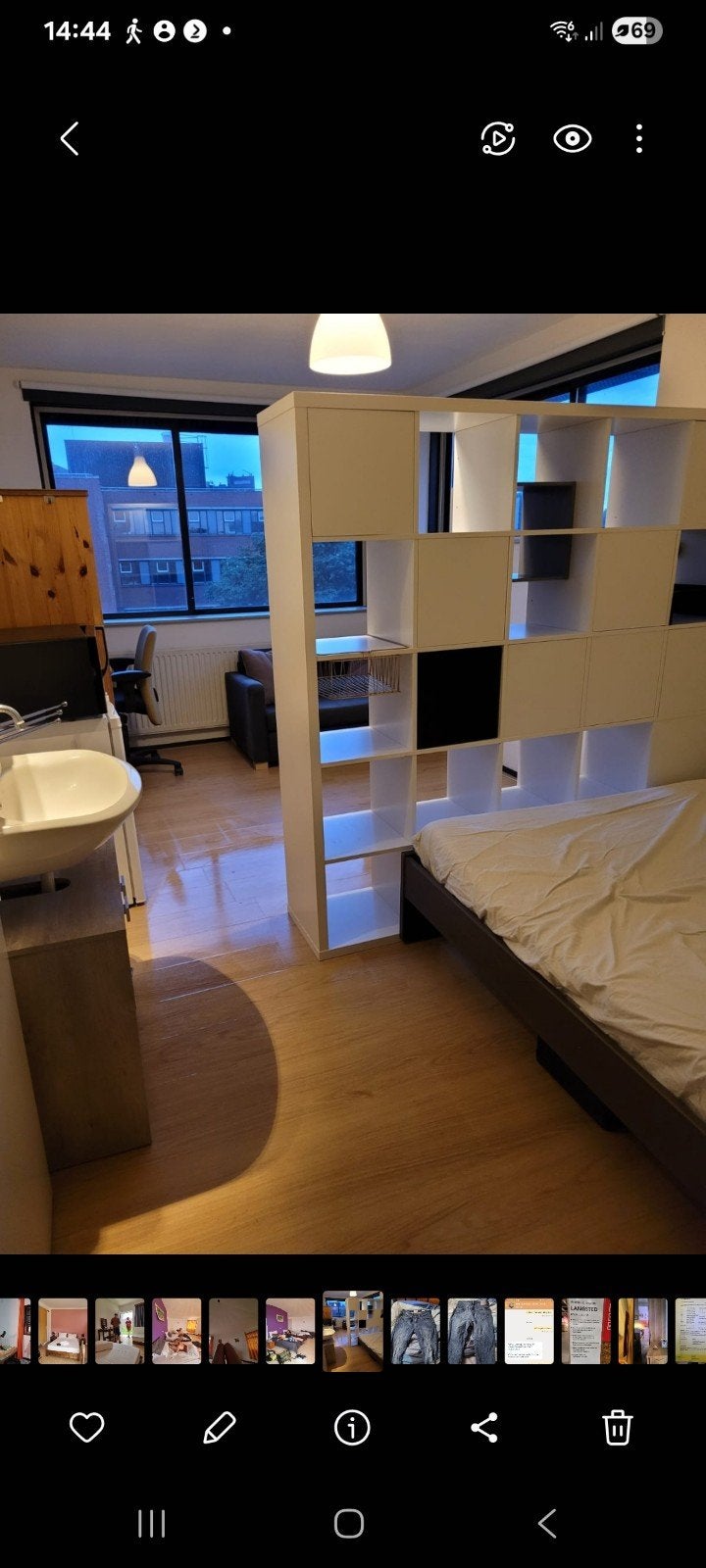 Kallax Kast/Roomdivider Ikea met 25 Vakken en Lades, Huis en Inrichting, Ophalen, Gebruikt