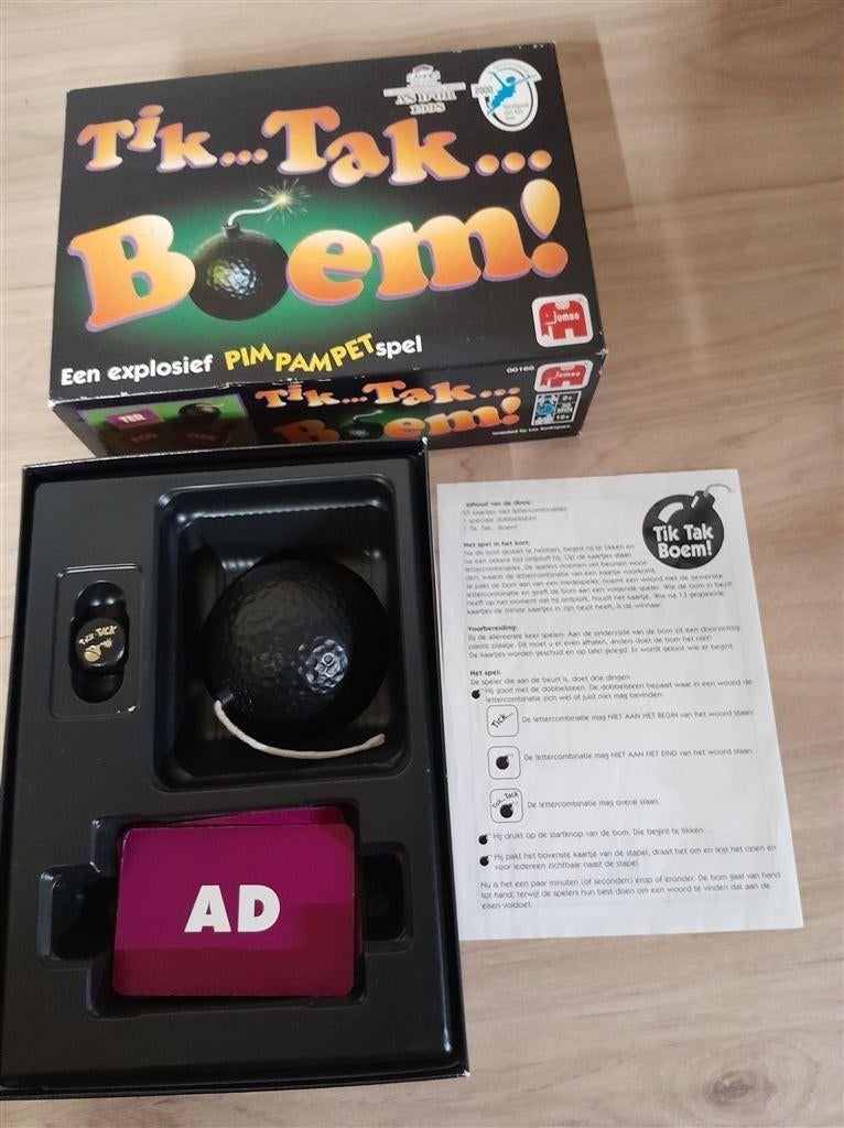 Tik tak boem - een explosief pim pam pet spel - s1445, Verzenden, Zo goed als nieuw