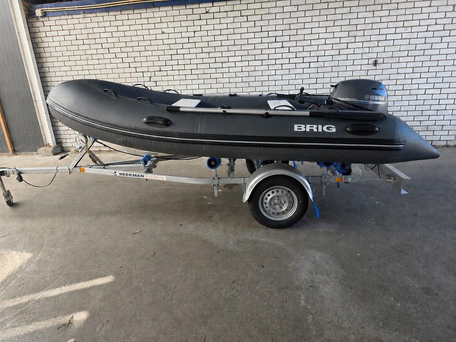 BRIG Falcon 360 met Beekman trailer zeer netjes !!, Watersport en Boten, Rubberboten, Ophalen, Brig