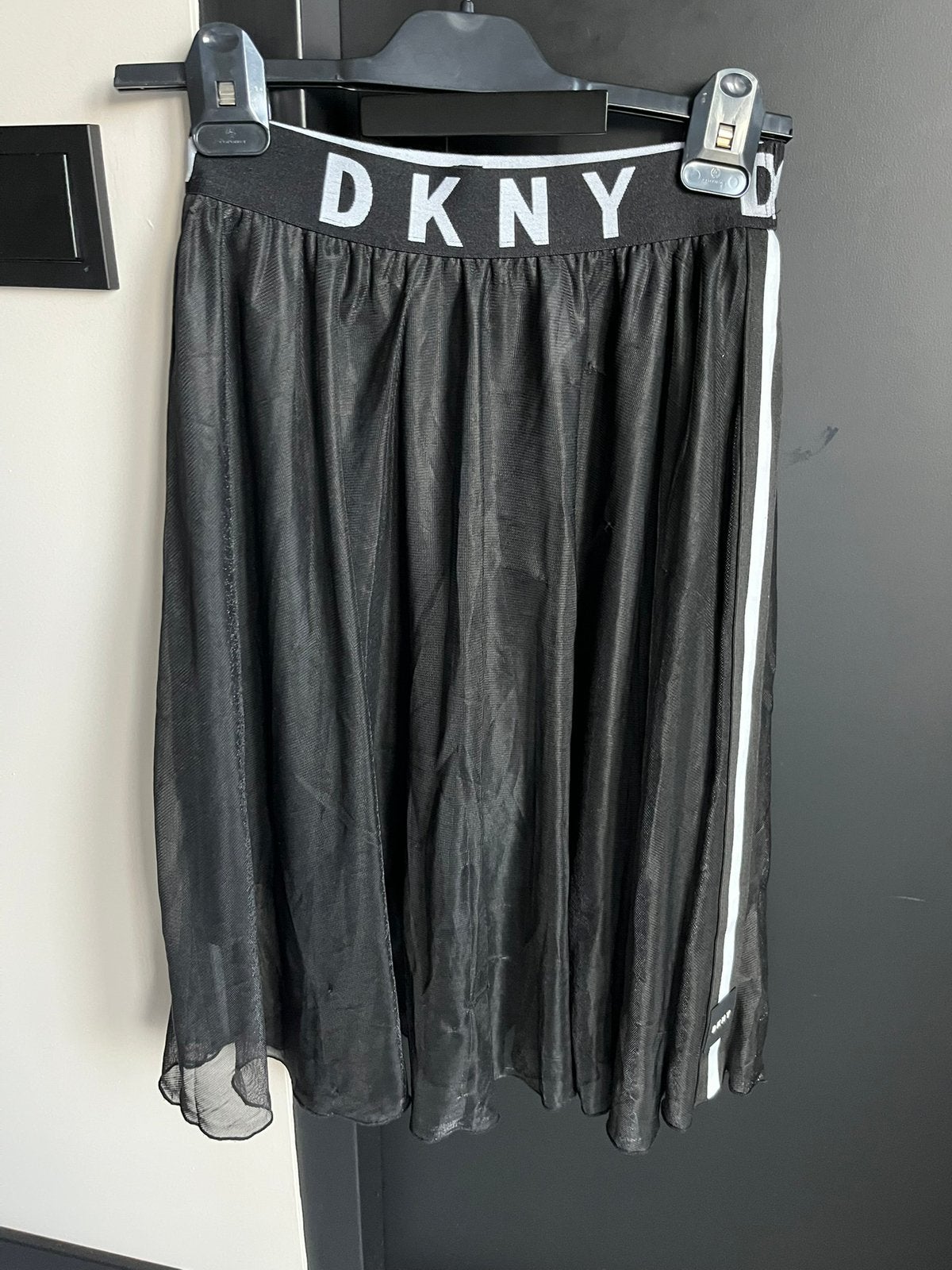 DKNY tule midi rok zwart wit 164 S, Ophalen of Verzenden, Zo goed als nieuw, Meisje, Jurk of Rok