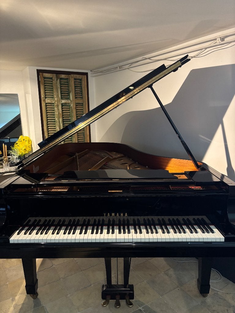 Yamaha C5 Extended Vleugel, Ophalen, Gebruikt, Zwart, Vleugel