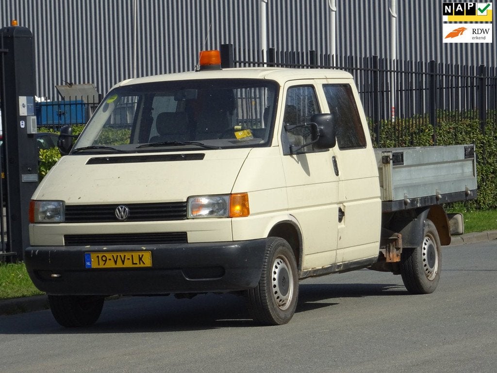 Volkswagen Transporter 1.9 TD 332 DC 6-ZITS LAADBAK NL-AUTO, Voorwielaandrijving, Stof, Gebruikt, 4 cilinders