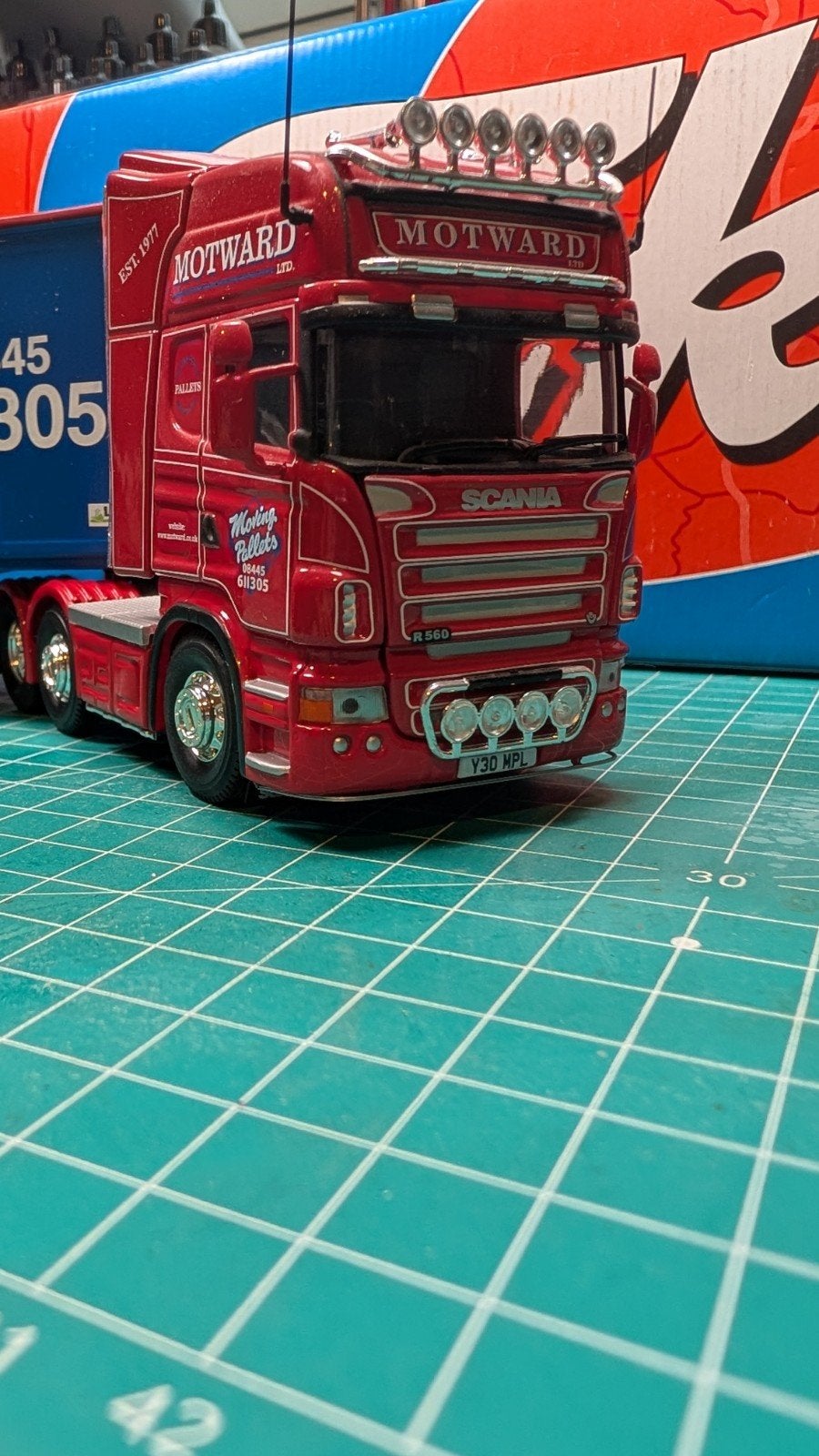 Corgi Motward Scania, Ophalen of Verzenden, Zo goed als nieuw, Bus of Vrachtwagen, Corgi