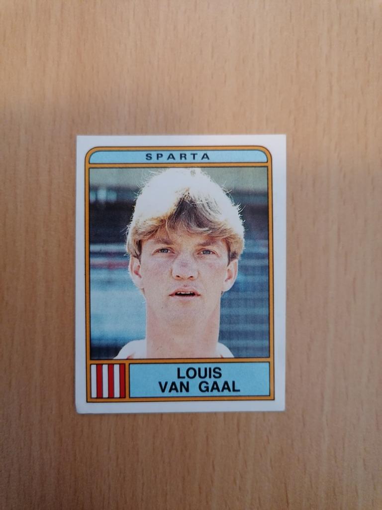 Panini Voetbal 84 #252 Louis van Gaal., Ophalen of Verzenden, Zo goed als nieuw, Ajax, Poster, Plaatje of Sticker