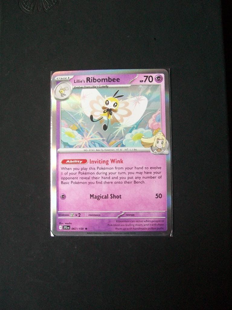 9438. Nieuwe Pokemon Kaart Holo rare RIBOMBEE HP70 (067/159), Verzenden, Nieuw, Losse kaart, Foil