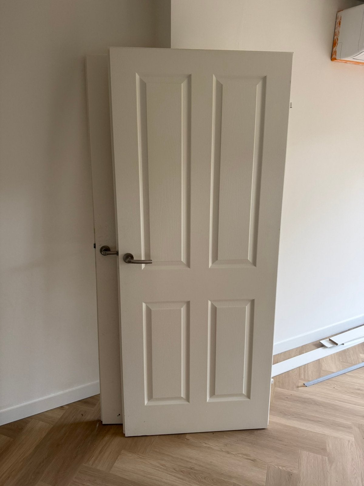 3 luxe boardpaneel opdekdeuren, Doe-het-zelf en Verbouw, Deuren en Horren, Ophalen, Zo goed als nieuw, Binnendeur, 200 tot 215 cm