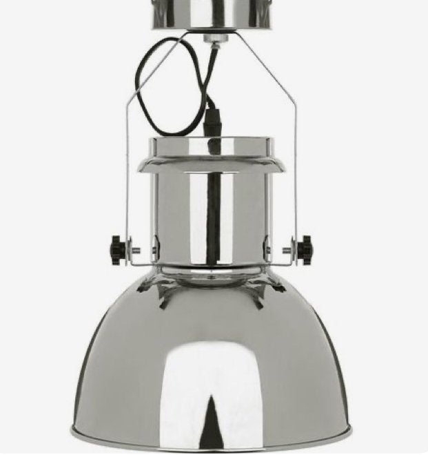 Set van 2 Kwantum Plafonnière Industrie Chroom Nieuw in doos, Ophalen of Verzenden, Nieuw, Metaal, 50 tot 75 cm
