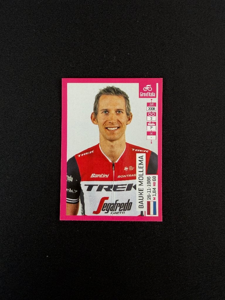 Bauke Mollema Panini 102 Giro d'Italia 2019 Sticker Trek, Verzenden, Zo goed als nieuw, Overige sporten, Poster, Plaatje of Sticker