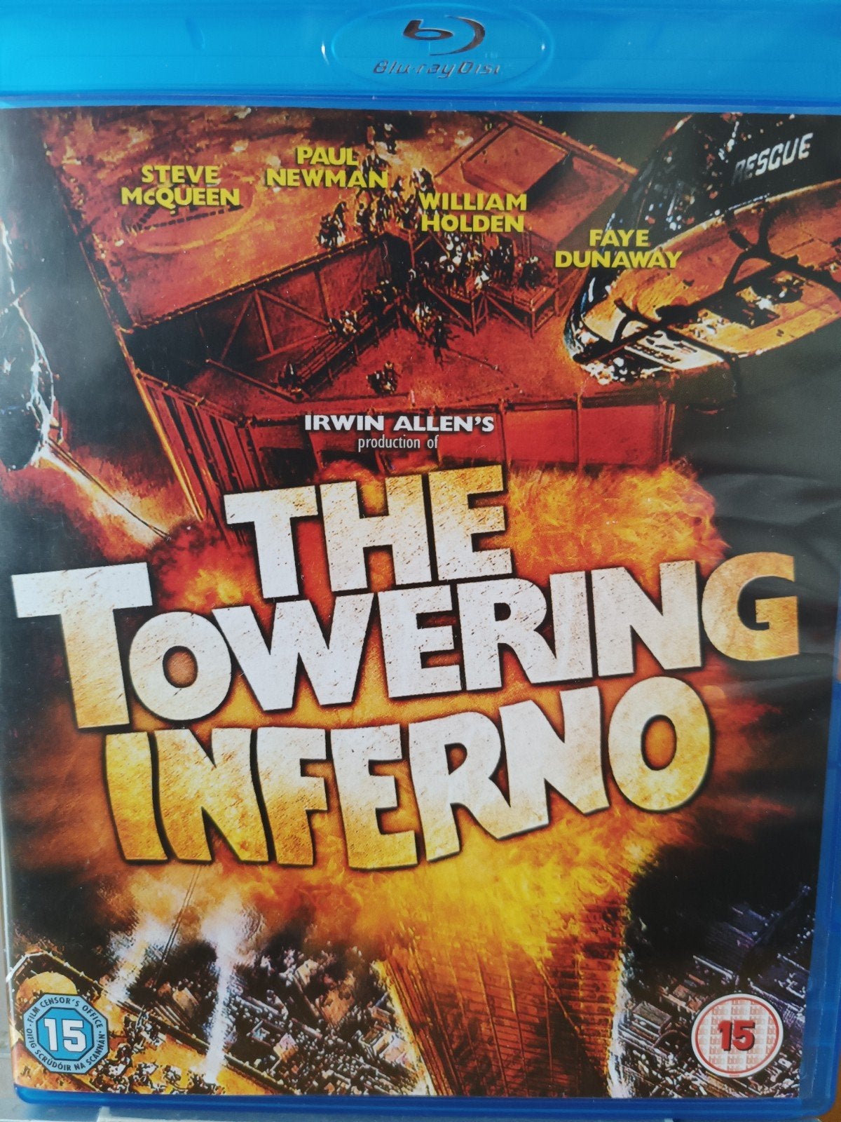 The Towering Inferno Bluray NL ZG Steve McQueen Paul Newman, Cd's en Dvd's, Blu-ray, Ophalen of Verzenden, Zo goed als nieuw, Klassiekers