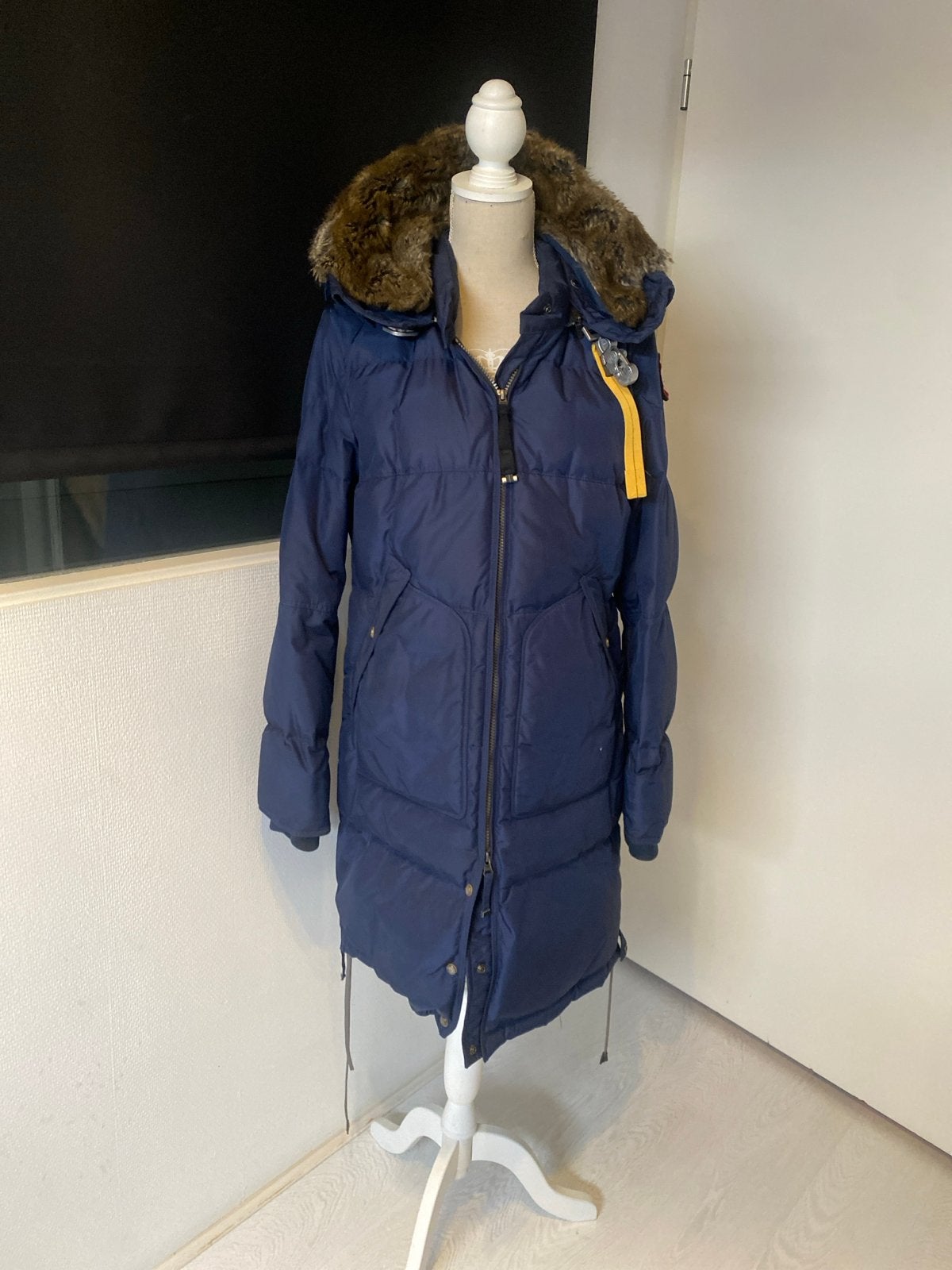 Parajumpers Long Bear Dames Jas - Donkerblauw, Ophalen of Verzenden, Zo goed als nieuw, Maat 42/44 (L), Blauw