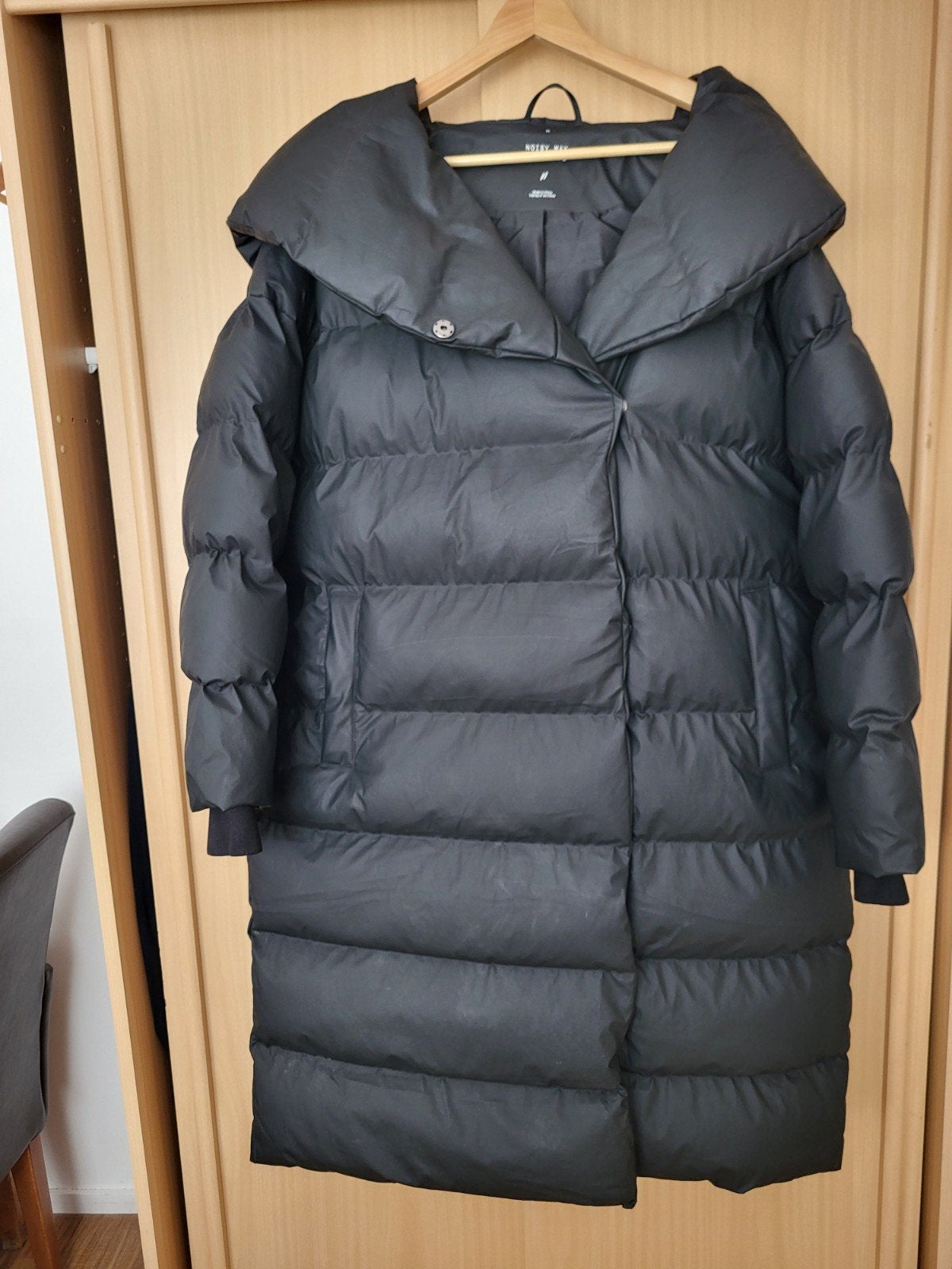 Noisy May zwarte jas XL, Verzenden, Zo goed als nieuw, Maat 46/48 (XL) of groter, Zwart