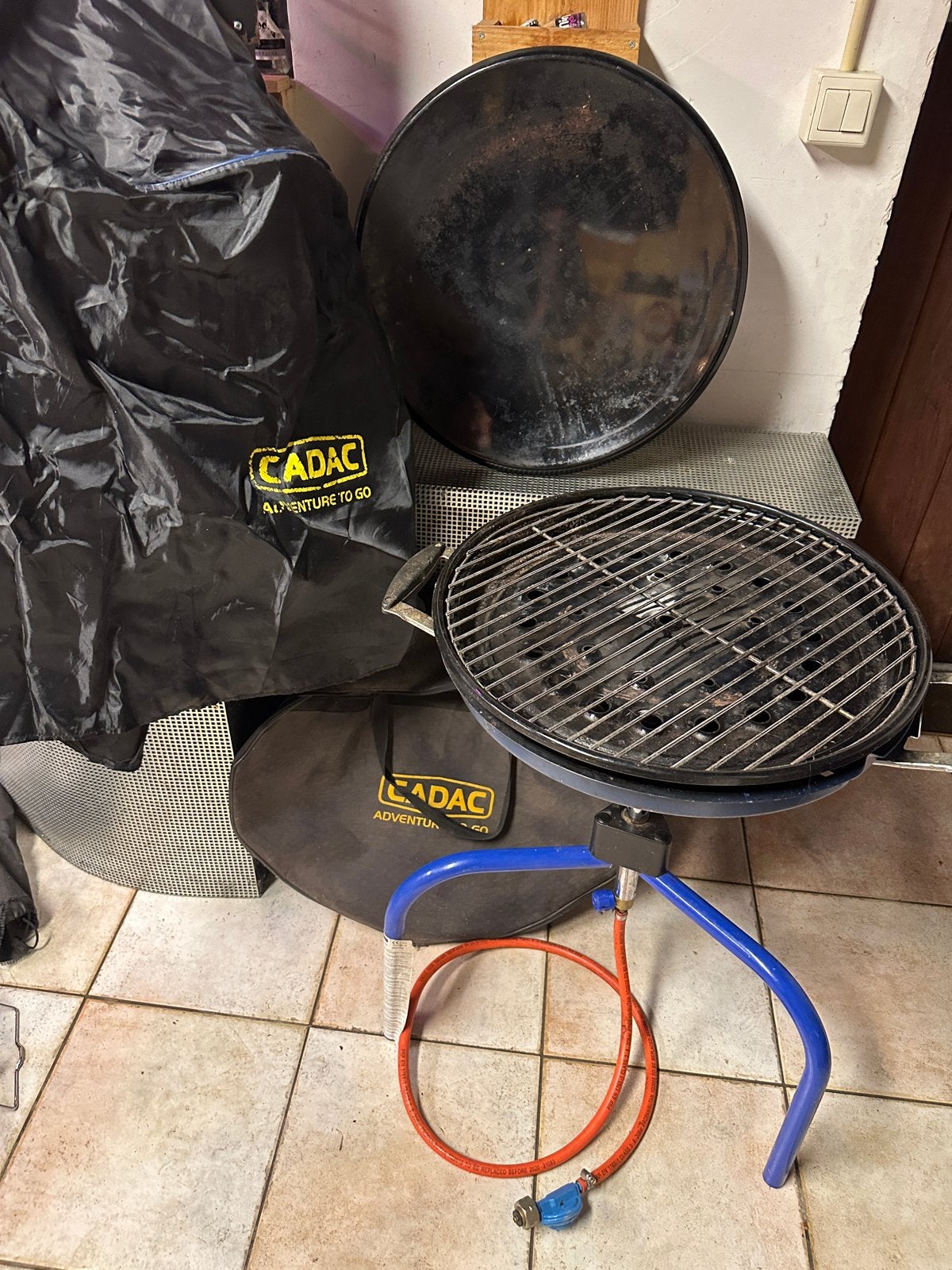 Cadac Skottelbraai met accessoires en hoezen, Tuin en Terras, Gasbarbecues, Gebruikt, Ophalen