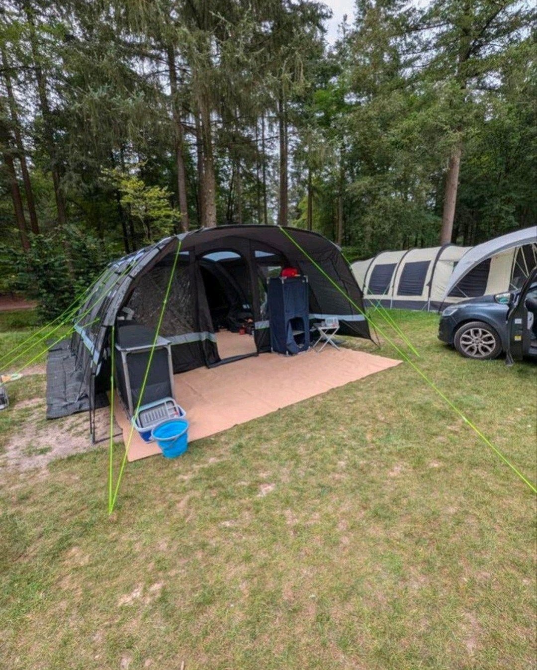 Obelink Dallas 6XL tunneltent - Ruime gezinstent, Ophalen, Zo goed als nieuw, Tot en met 4