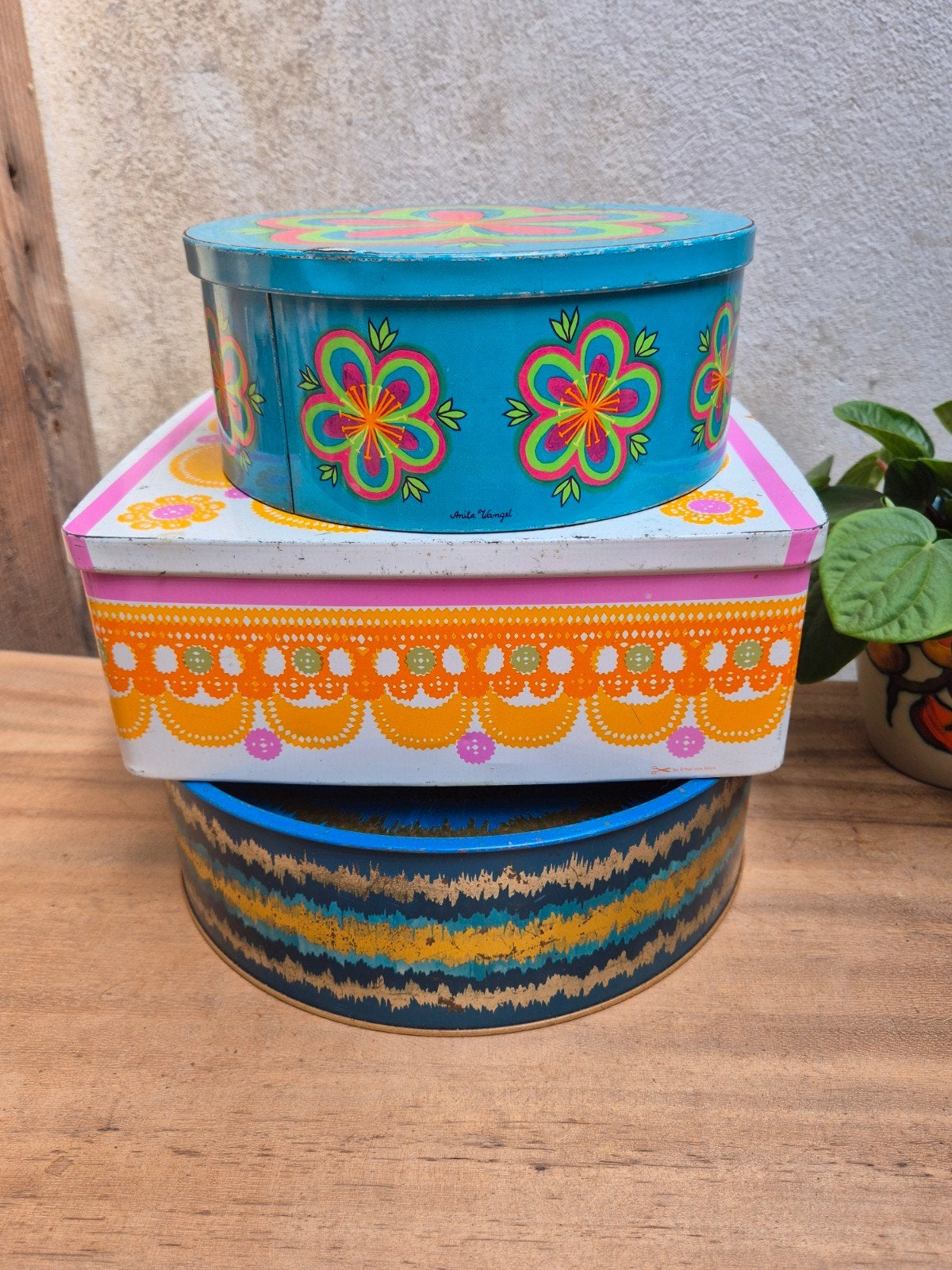 Vintage blikken, retro design, Deens, Ira Denmark, Ophalen of Verzenden