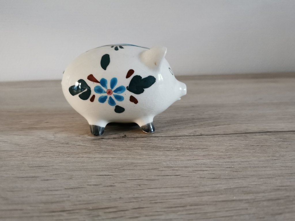 Varken spaarpot Delft Blue, Verzamelen, Beelden en Beeldjes, Ophalen of Verzenden, Zo goed als nieuw, Dier