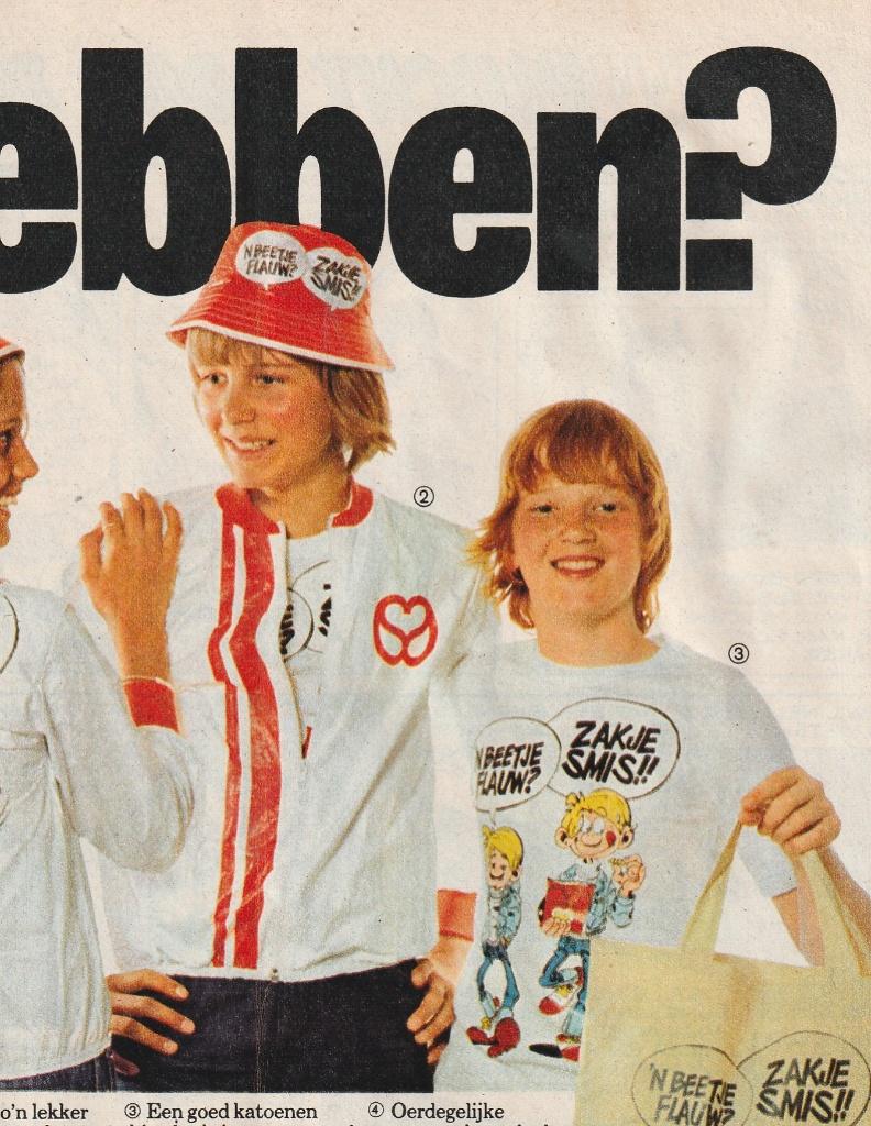 Retro reclame 1977 Smiths chips jongetjes met petje, Verzamelen, Retro, Verzenden, Overige typen