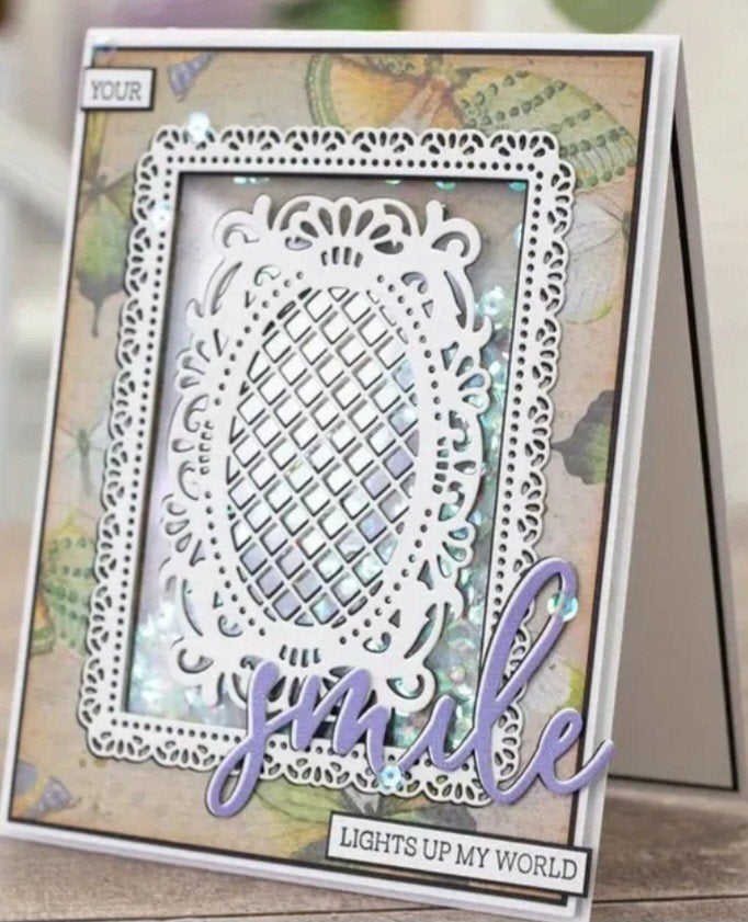 Nieuw Snijmal vintage frame, Hobby en Vrije tijd, Kaarten | Zelf maken, Ophalen of Verzenden
