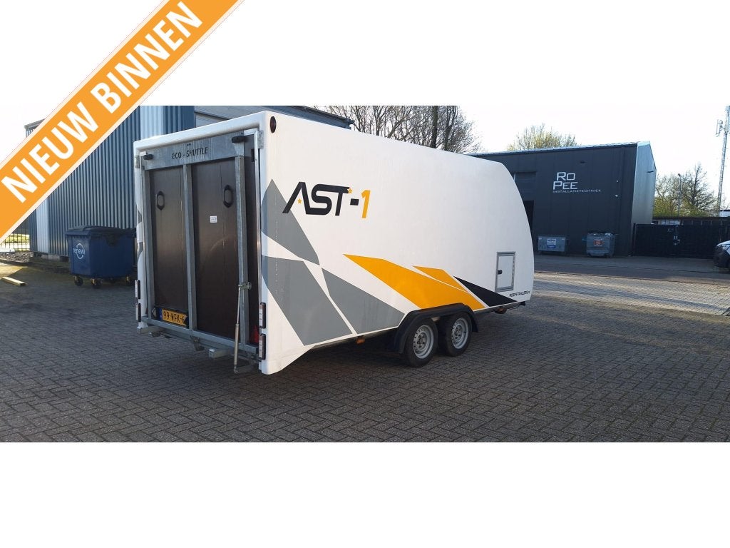 AST-1 gesloten polyester aanhangwagen 420x180x162 3000kg, Nieuw