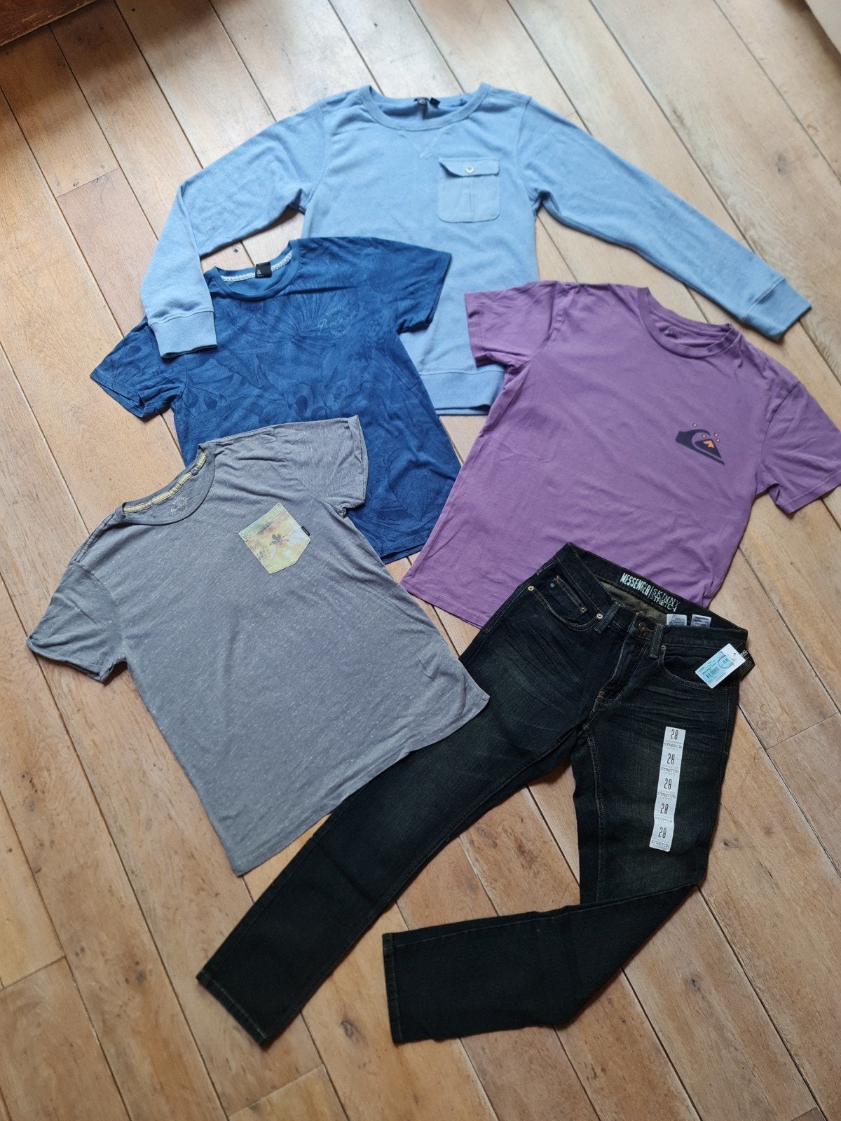 Kledingpakket jongens: maat 164,T-shirts, 1 sweater, 1 jeans, Ophalen of Verzenden, Jongen