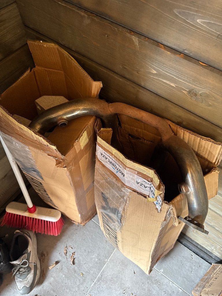 BMW 1250 originele uitlaat, Motoren, Ophalen, Gebruikt