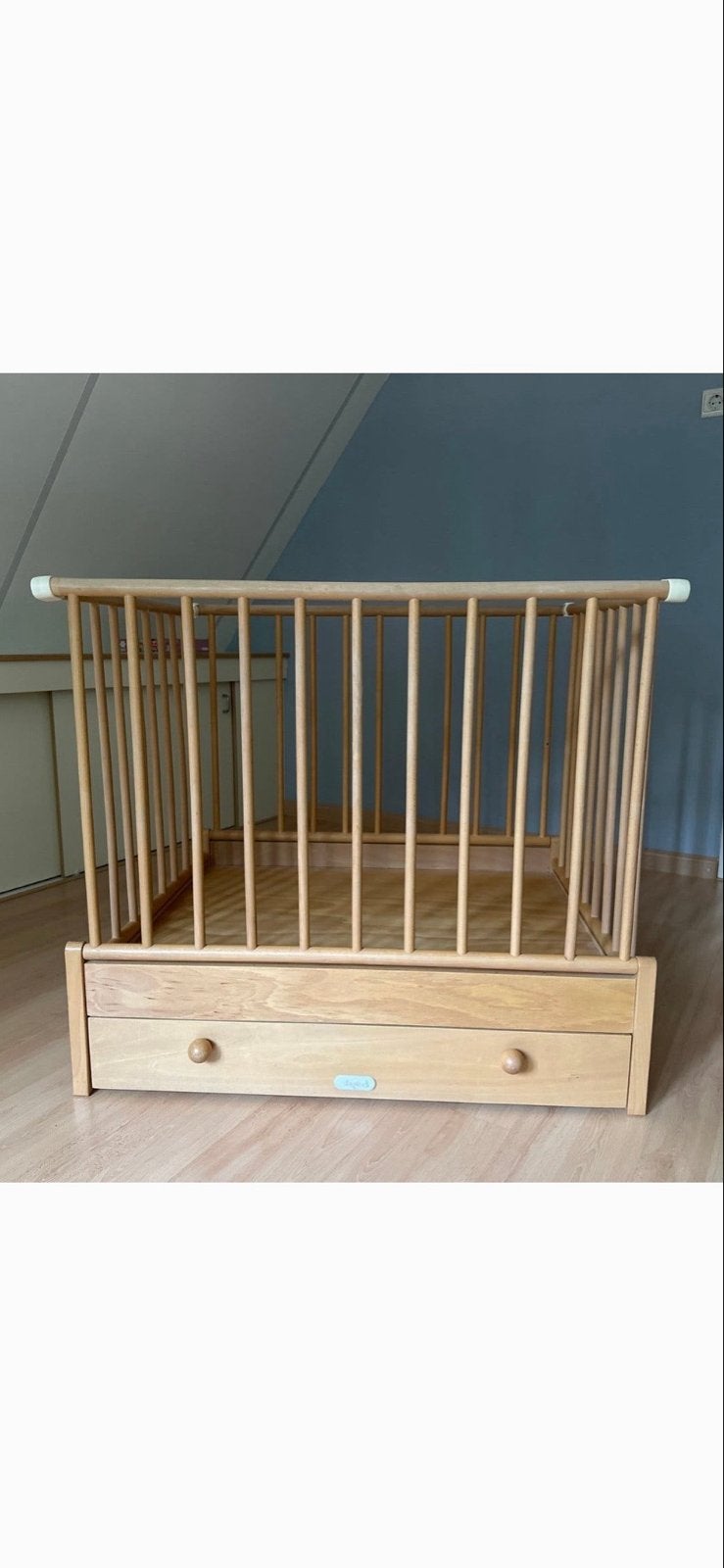 Bopita box blank hout met lade, verstelbare bodem, Ophalen, Gebruikt, Rechthoekig, In hoogte verstelbaar