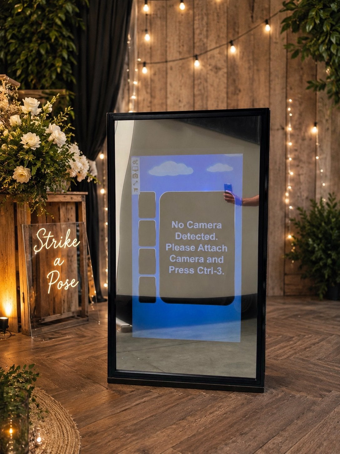 Spiegel Photobooth, volledig compleet. Plug & play, Ophalen, Nieuw