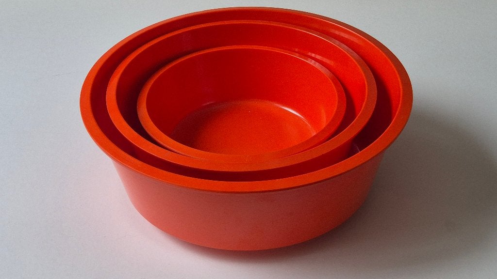 Vintage nestschalen, set van 3, Kunststof, Gebruikt, Overige merken, Vintage