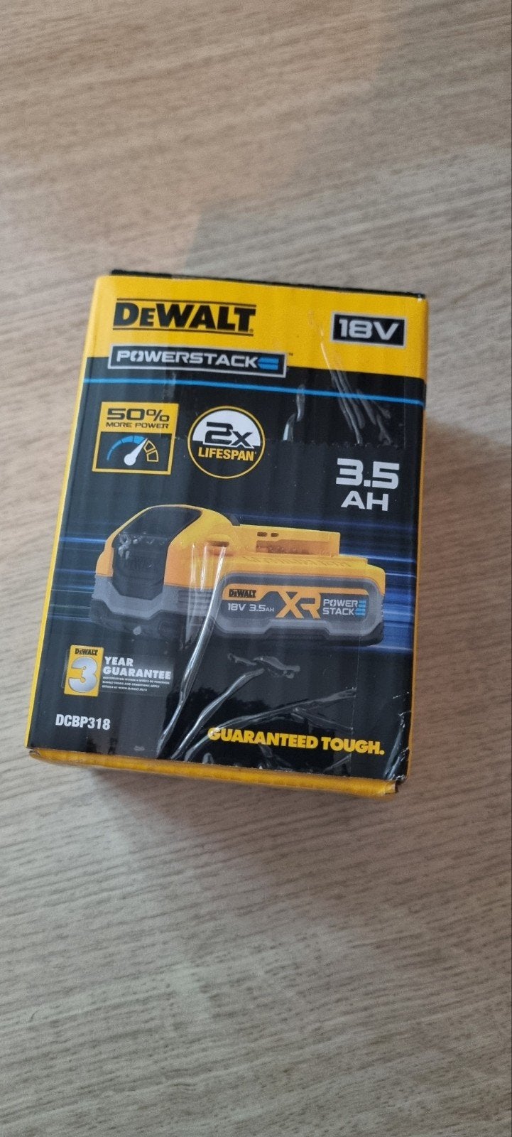 Nieuwe DeWalt Powerstack 18V 3.5Ah Accu DCBP318, Ophalen of Verzenden, Nieuw