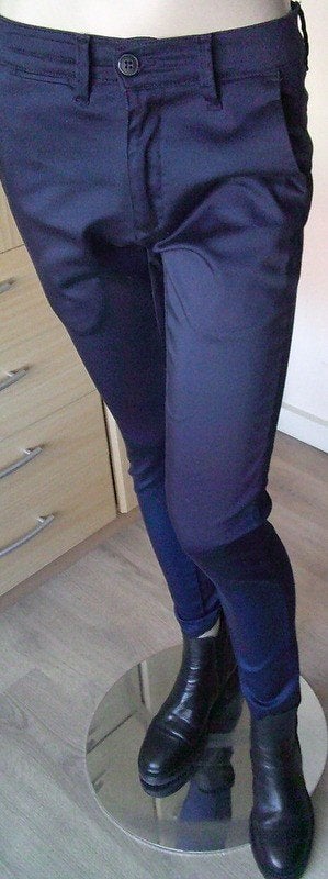 WAM CLASSIC slim fit blauwe chino maat 30, Maat 38/40 (M), Zo goed als nieuw, Lang, Verzenden