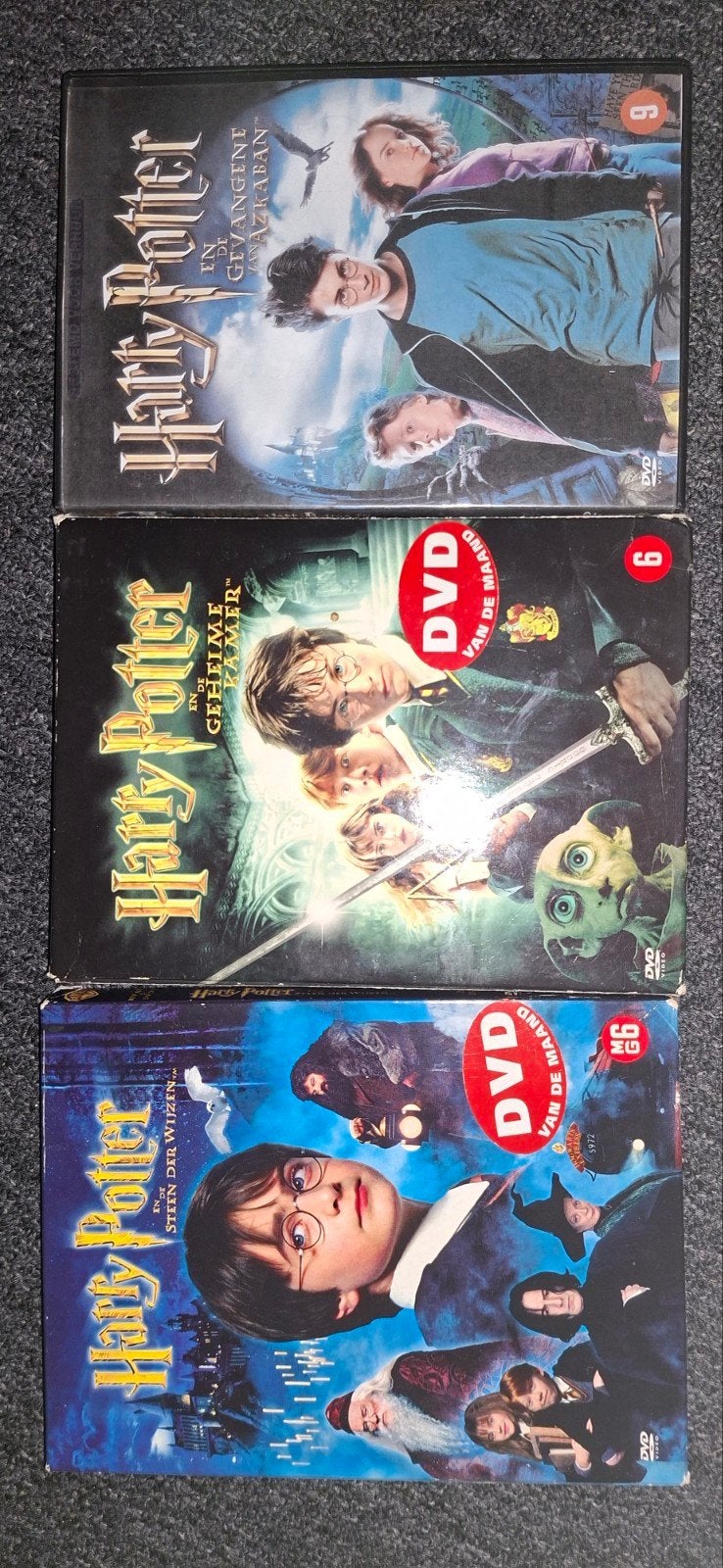 Harry potter dvd's, Vanaf 12 jaar, Ophalen of Verzenden, Zo goed als nieuw