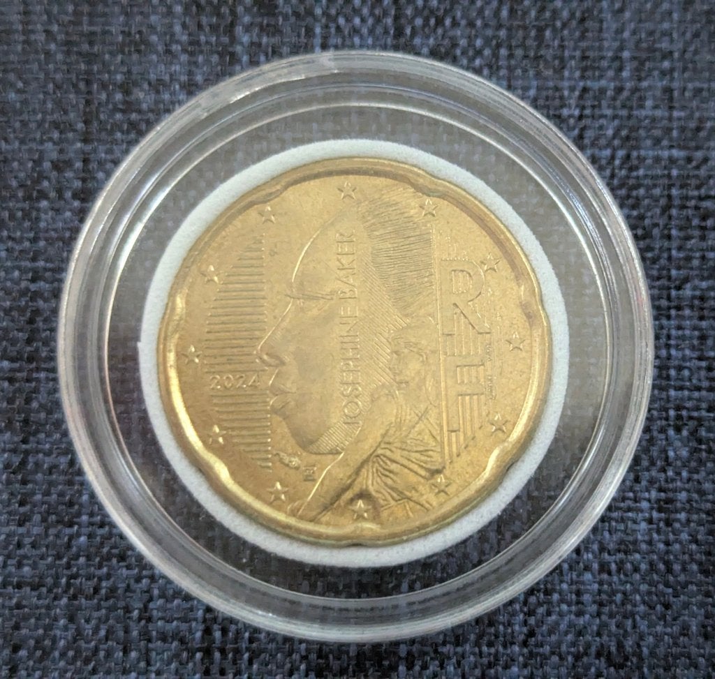 20 Cent France 2024 Joséphine Baker, Verzenden, Frankrijk, 20 cent