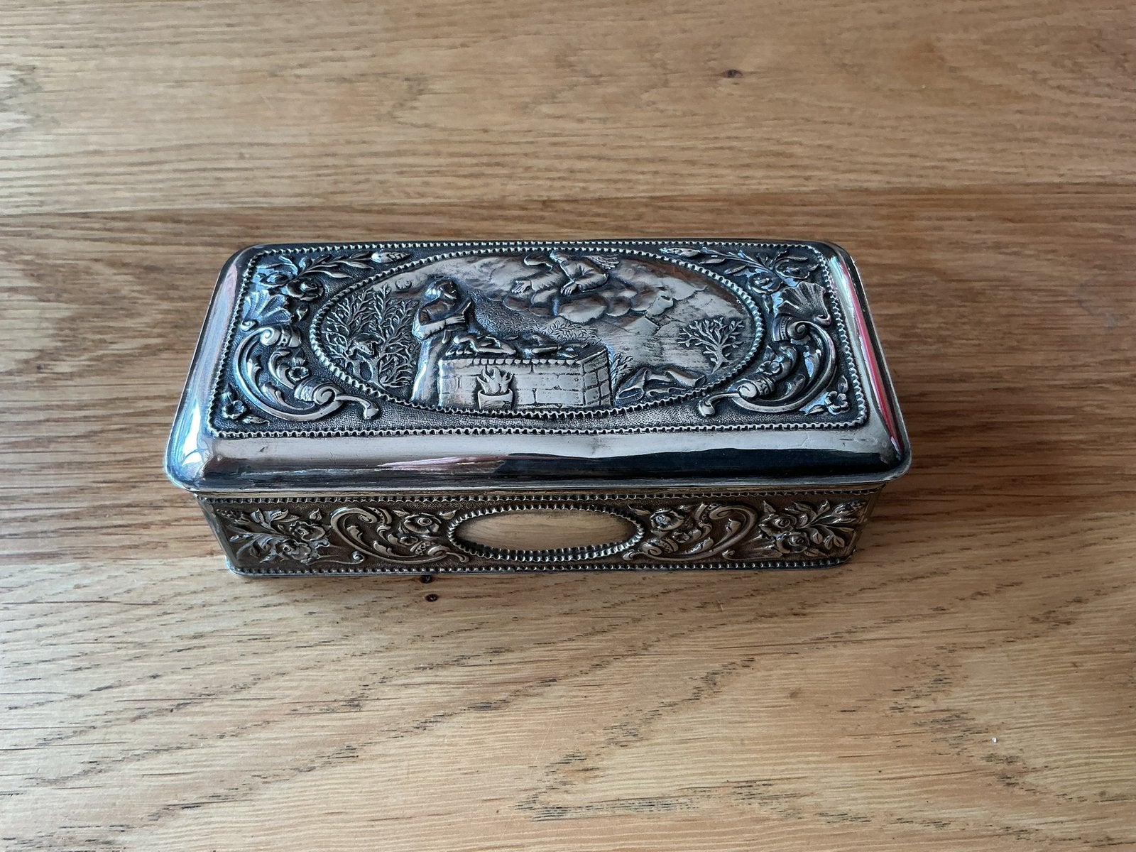 Prachtige echt zilveren lepeldoosje, Ophalen of Verzenden, Zilver