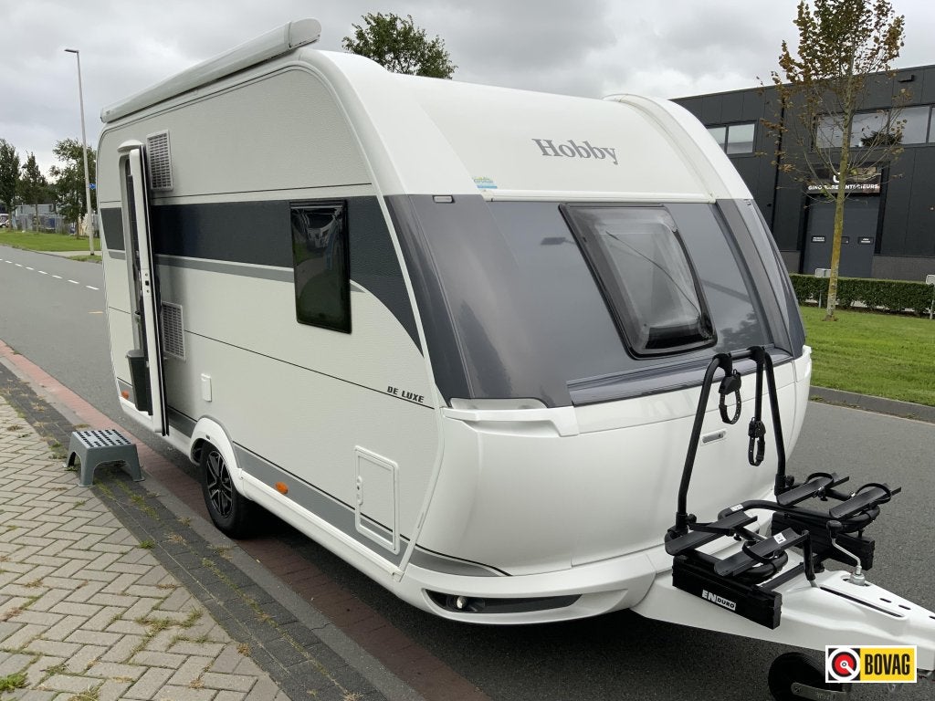 Hobby De Luxe 400 SFE, Caravans en Kamperen, Hobby, Schokbreker, Bedrijf, Treinzit