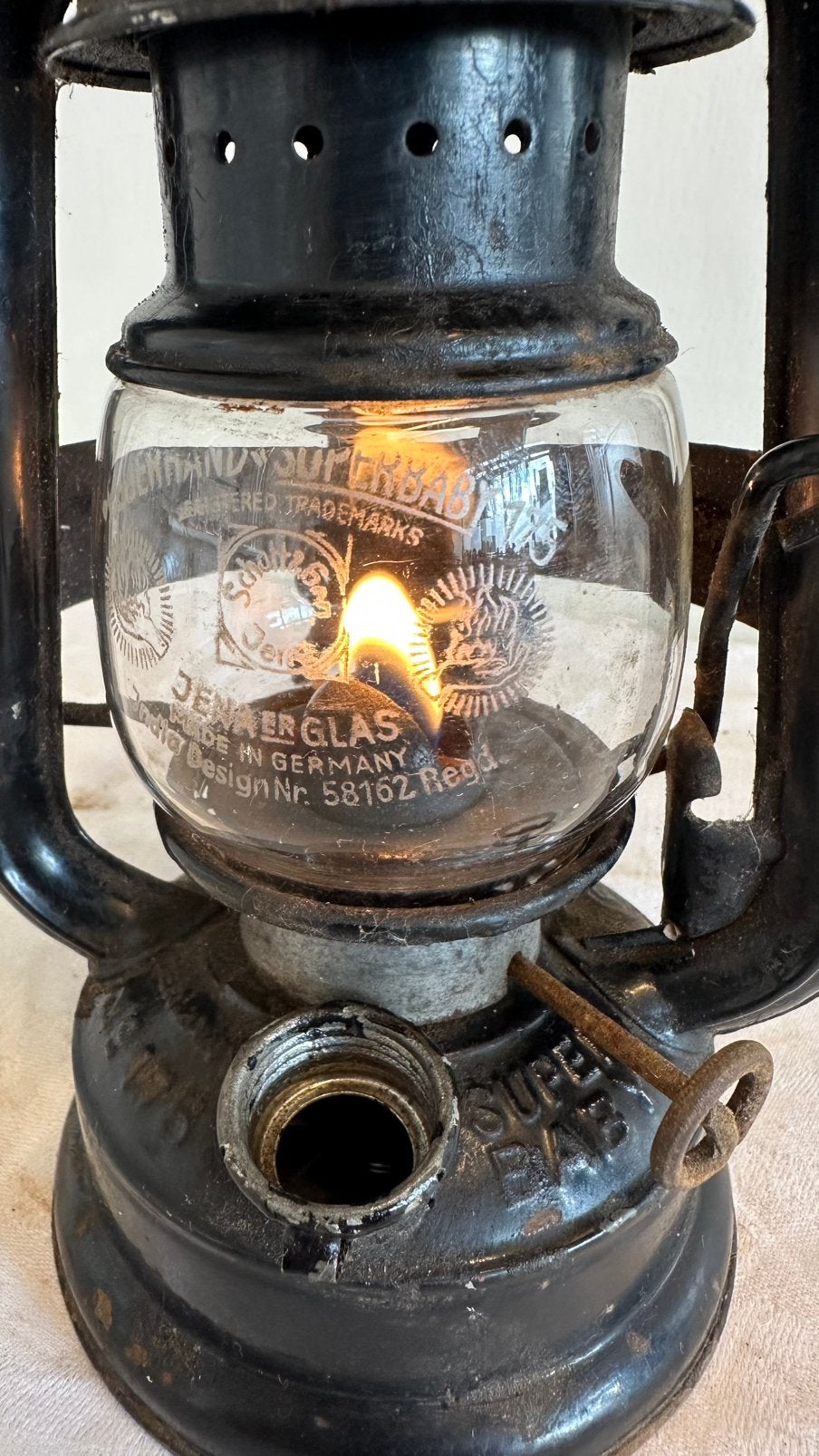 Vooroorlogse Feuerhand 175F Super Baby met Fietsbeugel, Ophalen of Verzenden