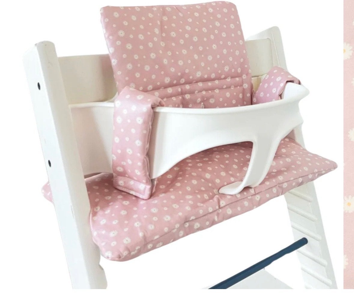 Ukje Stokke Tripp Trapp Kussenhoes Madeliefjes Roze (Nieuw!), Ophalen of Verzenden, Nieuw, Meegroeistoel