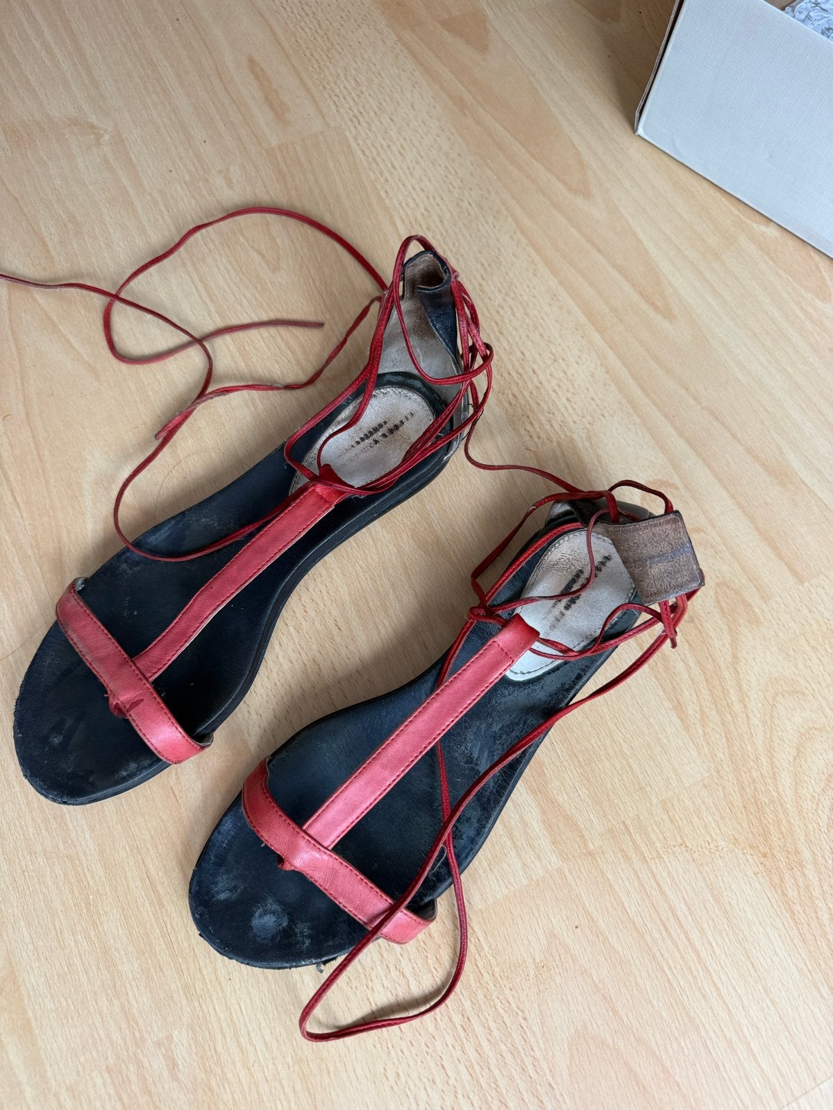 Hesther van Eeghen design sandalen maat 39-40, Ophalen of Verzenden, Gedragen, Rood, Sandalen of Muiltjes