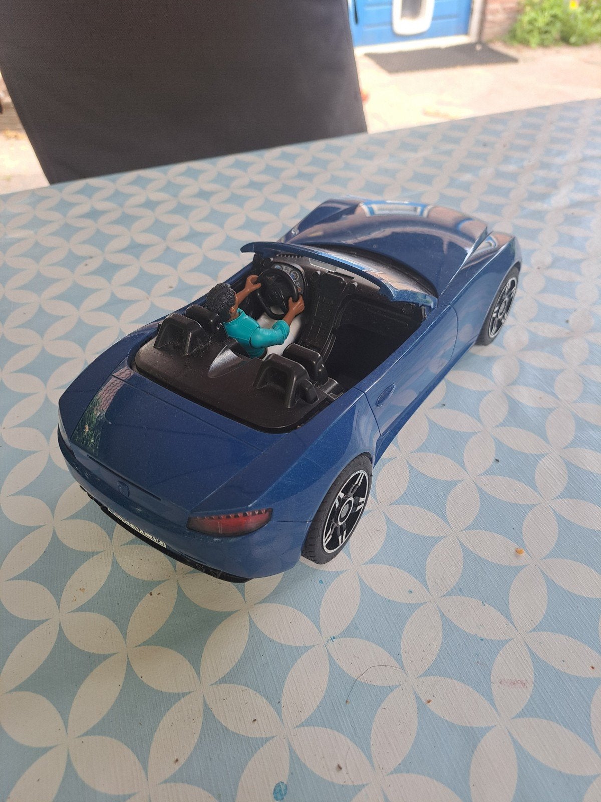 Bruder 2582/01 Sportwagen blauw met Afneembaar Dak en Figuur, Ophalen, Gebruikt
