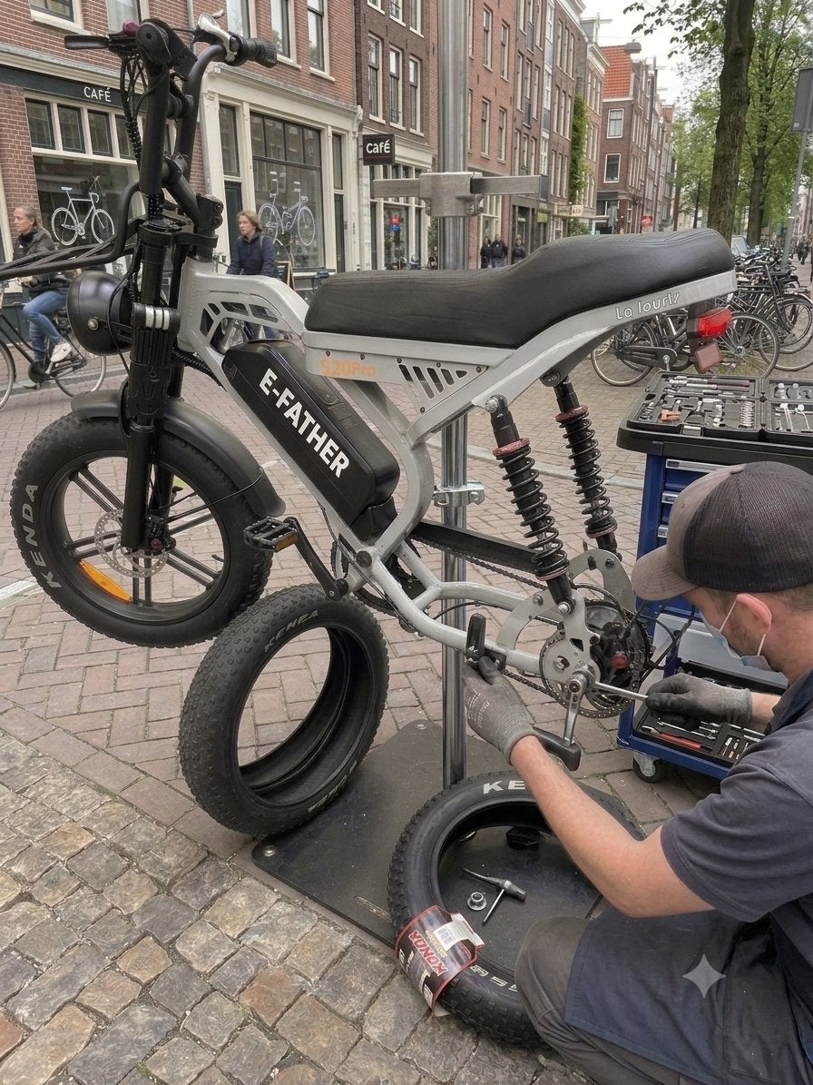 Fatbike Reparatie Aan Huis: Remmen & Banden, Ophalen, Zo goed als nieuw, Fatbike, Remmen