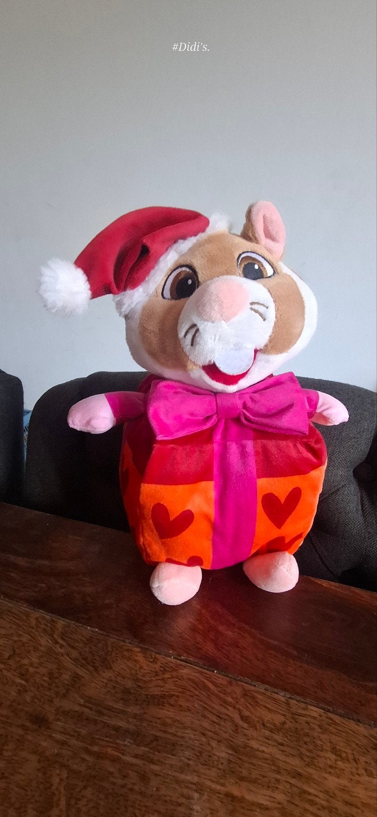 Albert Heijn Hamster Kerstcadeau Knuffel - Prima Staat, Oranje, Overige typen, Zo goed als nieuw, Middelgroot (20 tot 80 cm)