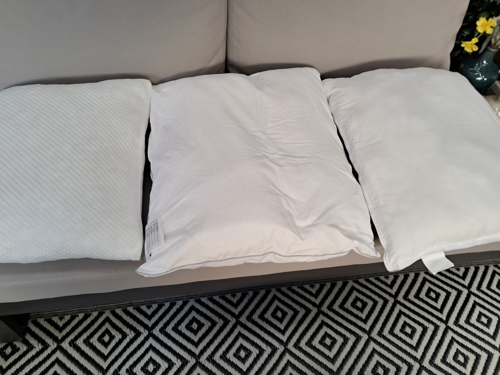 Comfibeds Microfiber Hoofdkussen 60x70 cm, Ophalen, Overige merken, Wit, Hoofdkussen