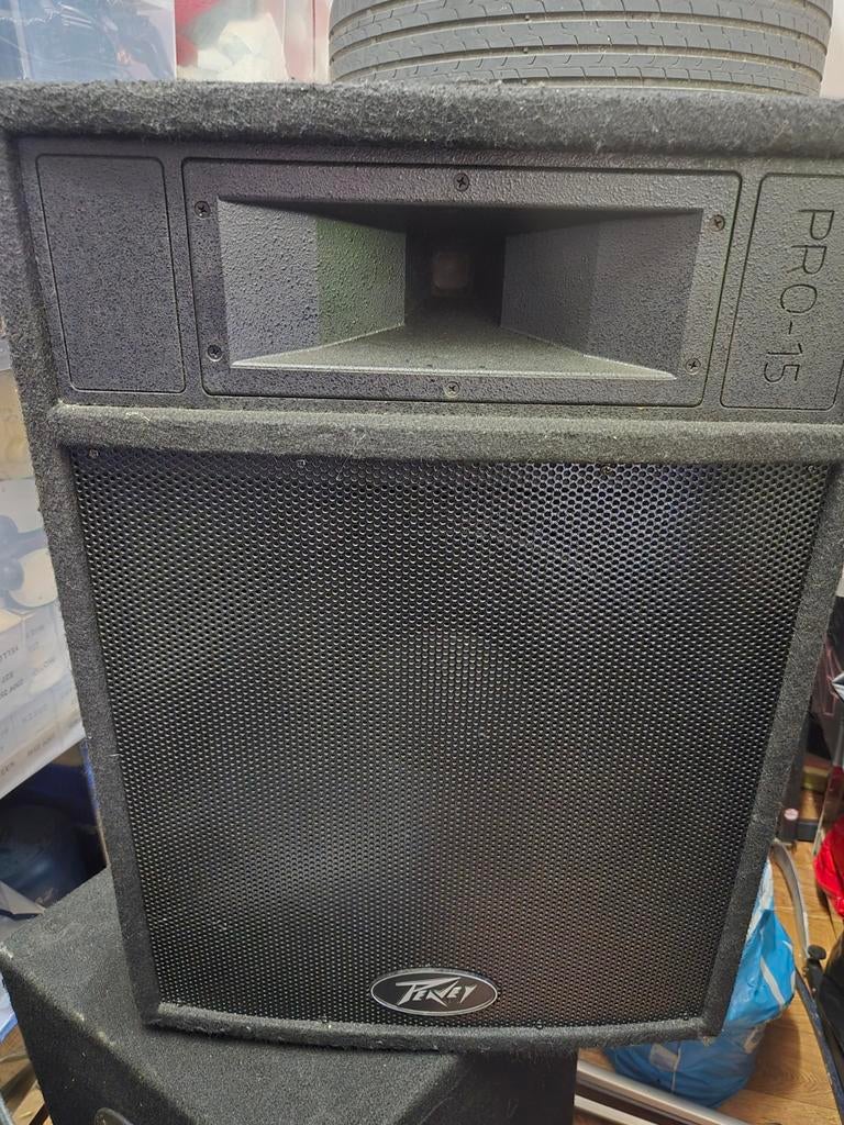 Peavey 600 watt 4 omh pro 15, Ophalen of Verzenden, Gebruikt, Minder dan 500 watt