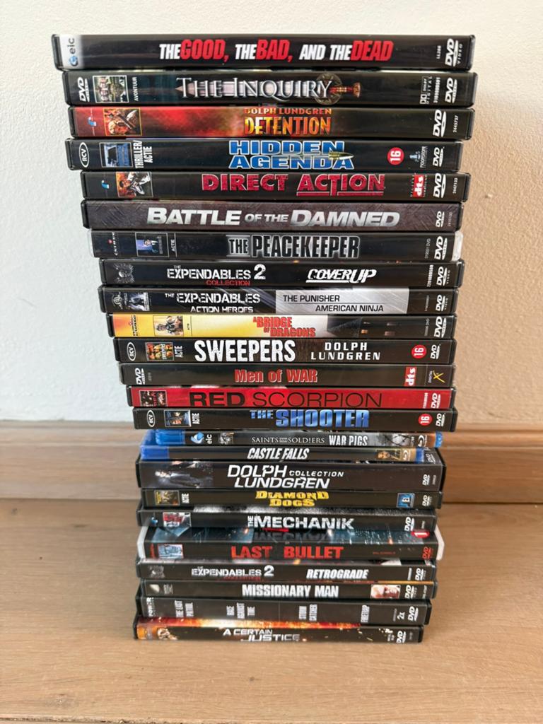 DVD collectie Dolph Lundgren (32 films), Vanaf 9 jaar, Ophalen of Verzenden, Zo goed als nieuw, Actie