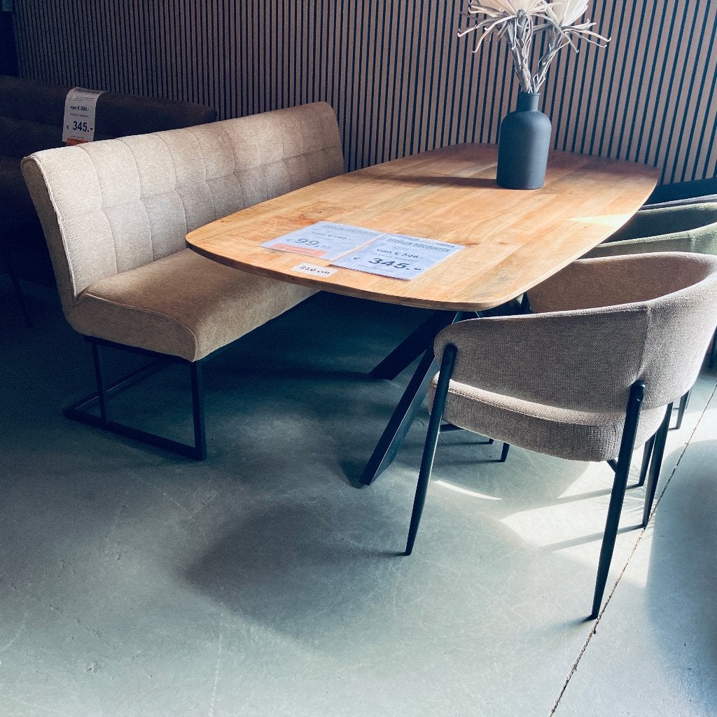 eetbank 210 cm NIEUW  + binnenvering, Ophalen, Overige kleuren, Nieuw, Metaal