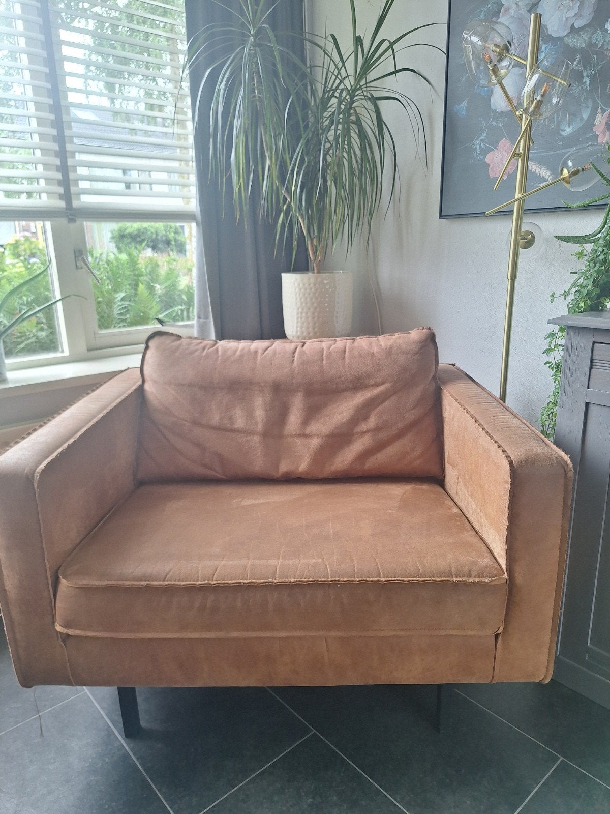 Rodeo 1,5 zits bank / fauteuil van BePureHome / WOOOD, Gebruikt, Modern, Industrieel, 75 tot 100 cm, Ophalen of Verzenden